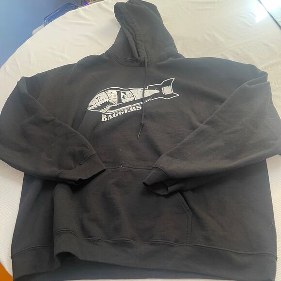 Fbomb Baggers Hoodie Sweatshirt Mens 3XL Black Biker fbombbagger - Picture 1 of 7